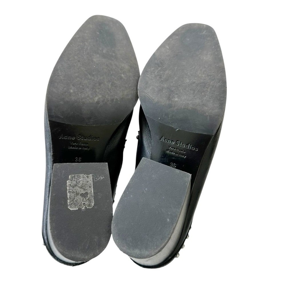 Acne Studios • Karmir Studded Croc-effect Leather Mules In Black - Picture 12 of 14